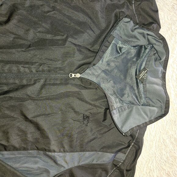 Starter Jacket Mens L (42-44) Black Y2k Full Zip Mesh Lined Gorpcore Outdoor - Picture 4 of 13